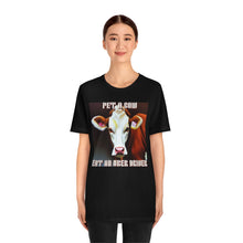 Load image into Gallery viewer, Pet A Cow Eat An Uber Driver Short Sleeve Tee - David&#39;s Brand