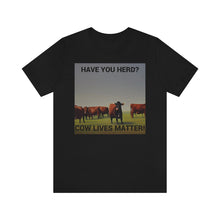 Load image into Gallery viewer, Cow Lives Matter Short Sleeve Tee - David&#39;s Brand