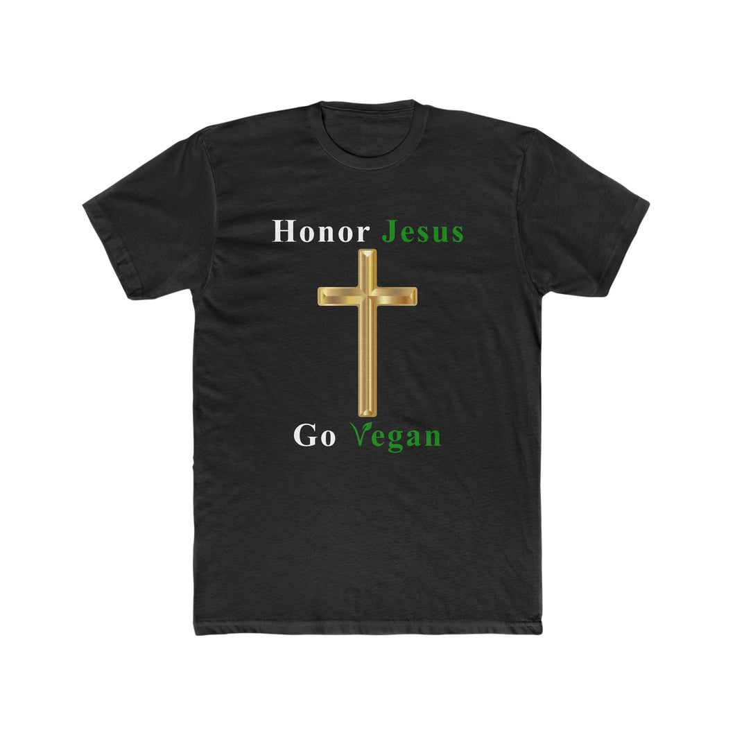 Honor Jesus Go Vegan Cross - David's Brand