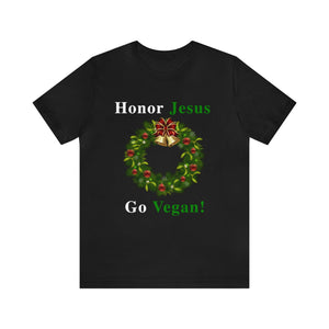 Honor Jesus Go Vegan Christmas Wreath - David's Brand