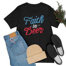 Load image into Gallery viewer, Faith in Beer Short Sleeve Tee - David&#39;s Brand