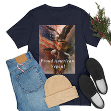 Load image into Gallery viewer, Proud American Vegan! 2 Short Sleeve Tee - David&#39;s Brand
