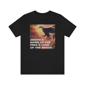 America: Land of the Free & Home of the Brave! Short Sleeve Tee