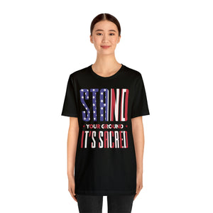 Stand Your Ground American Flag Short Sleeve Tee - David's Brand