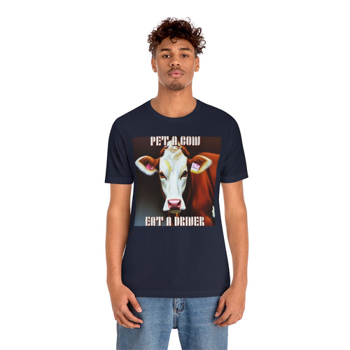 Pet A Cow Eat A Driver Short Sleeve Tee - David's Brand