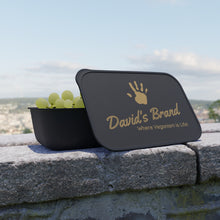 Load image into Gallery viewer, David&#39;s Brand Gold PLA Bento Box with Band and Utensils - David&#39;s Brand