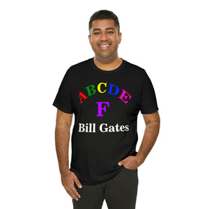 ABCDE F Bill Gates Short Sleeve Tee - David's Brand