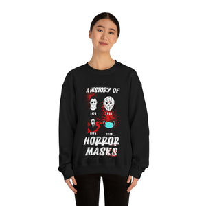 History of Horror Masks Crewneck Sweatshirt - David's Brand