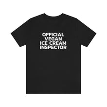 Load image into Gallery viewer, Official Vegan Ice Cream Inspector Short Sleeve Tee