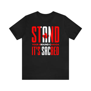 Stand Your Ground Canadian Flag Short Sleeve Tee - David's Brand