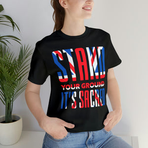 Stand Your Ground British Flag Short Sleeve Tee - David's Brand