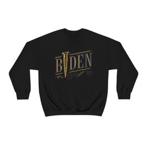 Screw Biden Vintage Typography Crewneck Sweatshirt