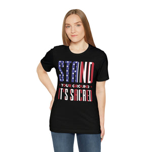 Stand Your Ground American Flag Short Sleeve Tee - David's Brand