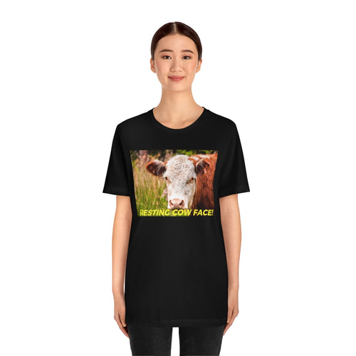 Resting Cow Face Short Sleeve Tee - David's Brand