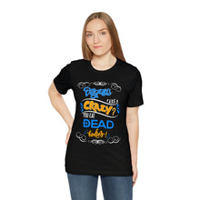 Load image into Gallery viewer, Vegans Are Crazy? Blue Short Sleeve Tee - David&#39;s Brand
