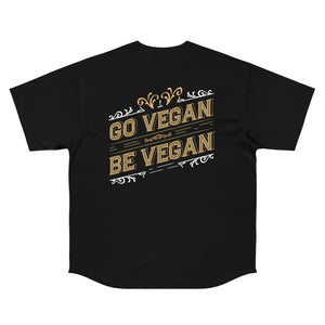 Go Vegan Be Vegan Men's Baseball Jersey - David's Brand