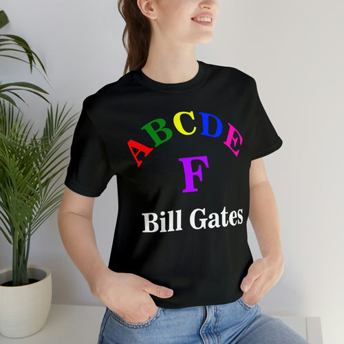 ABCDE F Bill Gates Short Sleeve Tee - David's Brand