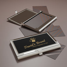 Load image into Gallery viewer, David&#39;s Brand Gold Business Card Holder - David&#39;s Brand