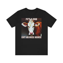Load image into Gallery viewer, Pet A Cow Eat An Uber Driver Short Sleeve Tee - David&#39;s Brand